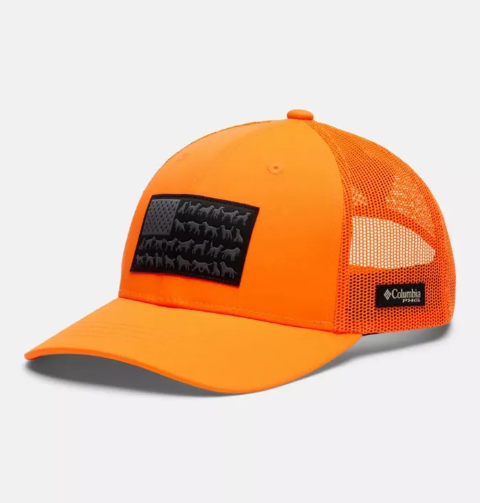 PHG Mesh Snap Back Cap Blaze Dog Flag Kids Columbia Sportswear Hats