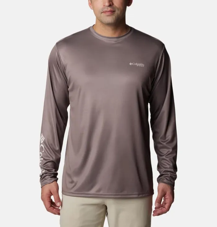 PHG Terminal Shot Camo Triangle Long Sleeve Shirt Iron Mo Bottomland Antlers Mens Columbia Sportswear Long Sleeve PHG Terminal Shot Camo Triangle Long Sleeve Shirt Iron Mo Bottomland Antlers Mens Columbia Sportswear Long Sleeve
