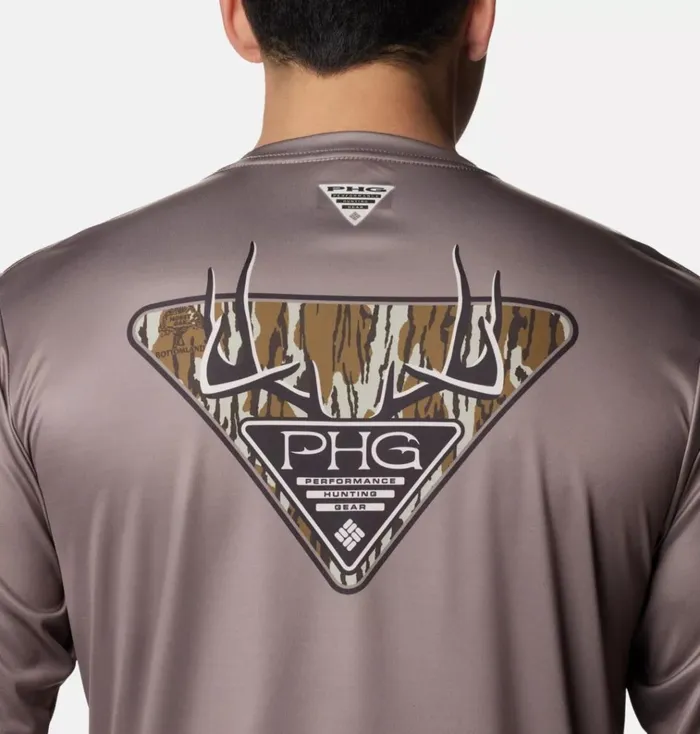 PHG Terminal Shot Camo Triangle Long Sleeve Shirt Iron Mo Bottomland Antlers Mens Columbia Sportswear Long Sleeve PHG Terminal Shot Camo Triangle Long Sleeve Shirt Iron Mo Bottomland Antlers Mens Columbia Sportswear Long Sleeve