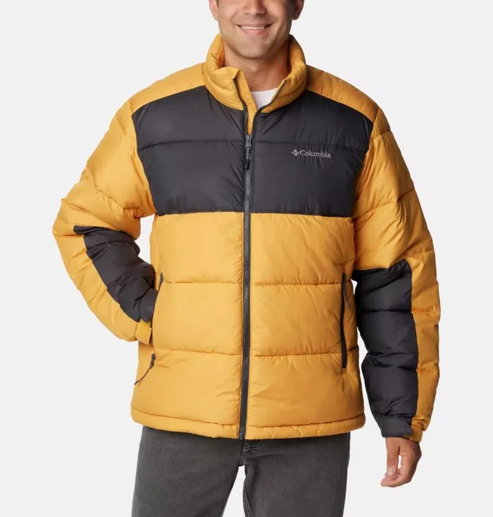 Pike Lake II Jacket Raw Honey Shark Mens Columbia Sportswear Insulated and Down