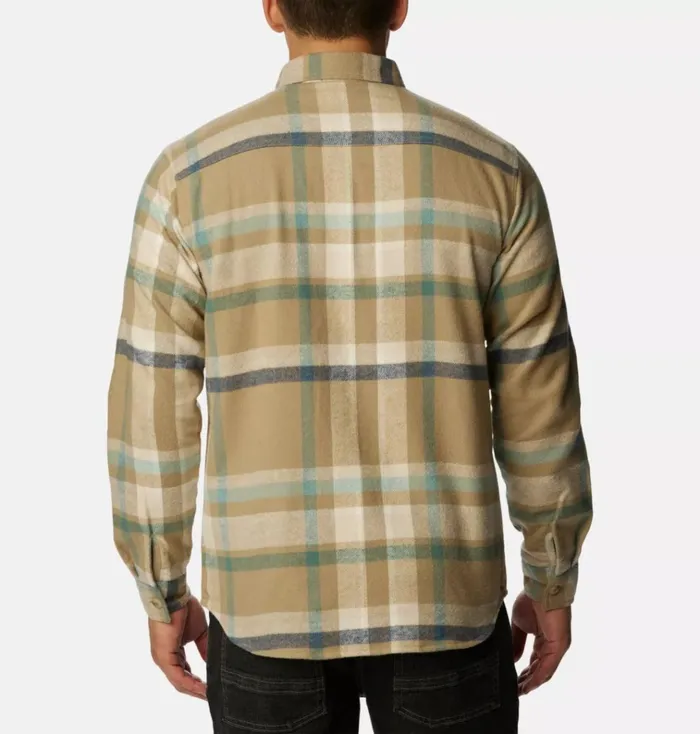 Pitchstone Heavyweight Flannel Shirt Dark Stone Macro Multi Mens Columbia Sportswear Long Sleeve Pitchstone Heavyweight Flannel Shirt Dark Stone Macro Multi Mens Columbia Sportswear Long Sleeve