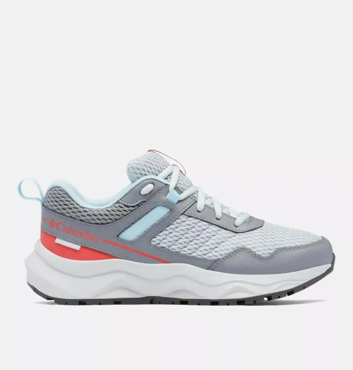 Plateau Waterproof Shoe Wide Cirrus Grey Red Hibiscus Womens Columbia Sportswear Hiking
