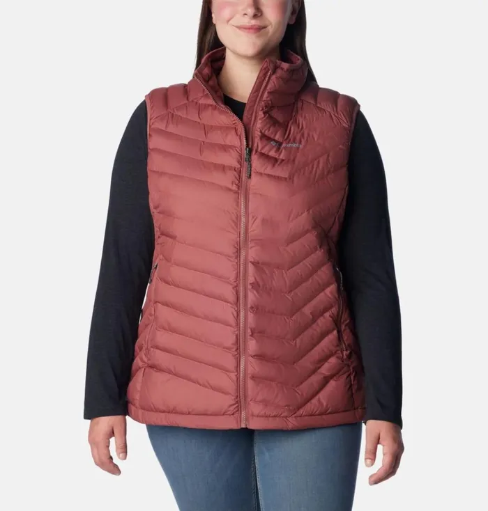 Powder Lite Vest 8211 Plus Size Beetroot Womens Columbia Sportswear Vests