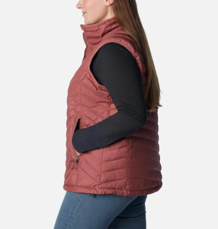 Powder Lite Vest 8211 Plus Size Beetroot Womens Columbia Sportswear Vests