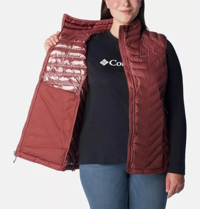 Powder Lite Vest 8211 Plus Size Beetroot Womens Columbia Sportswear Vests