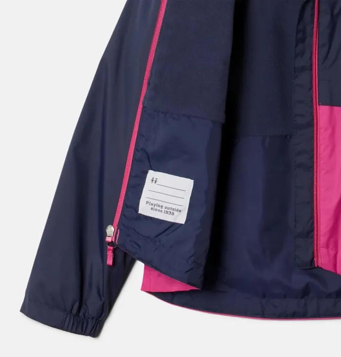 RainZilla Jacket Nocturnal Pink Ice Kids Columbia Sportswear Jackets and Vests RainZilla Jacket Nocturnal Pink Ice Kids Columbia Sportswear Jackets and Vests