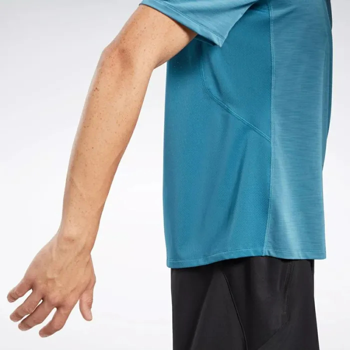 Reebok ACTIVCHILL Athlete TShirt Steelyblues23r Men Tops and TShirts