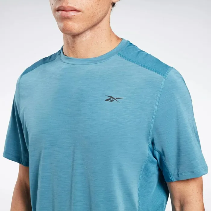Reebok ACTIVCHILL Athlete TShirt Steelyblues23r Men Tops and TShirts