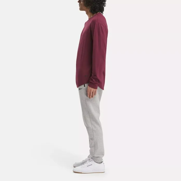 Reebok ActivChillDreamBlend Long Sleeve Shirt Classicmaroon Men Tops and TShirts