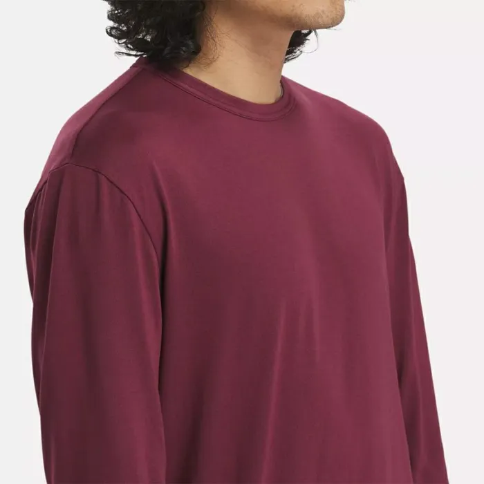 Reebok ActivChillDreamBlend Long Sleeve Shirt Classicmaroon Men Tops and TShirts