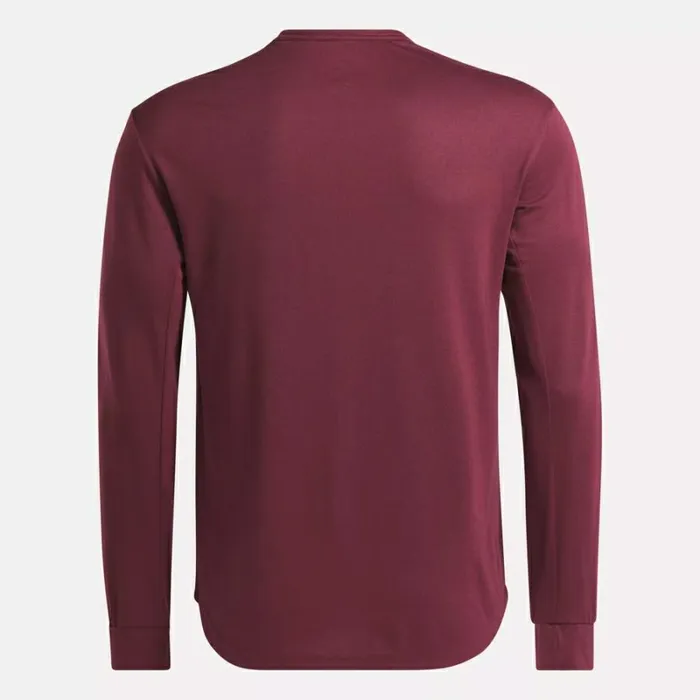 Reebok ActivChillDreamBlend Long Sleeve Shirt Classicmaroon Men Tops and TShirts