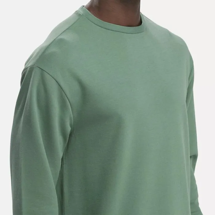 Reebok Active Collective Long Sleeve TShirt Trekgreen Men Tops and TShirts
