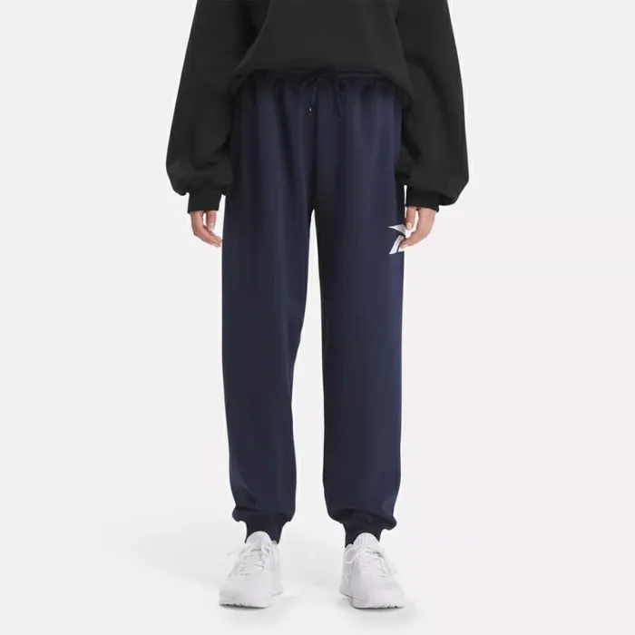 Reebok Back Vector Fleece Pants Vectornavy Women Pants and Sweatpants