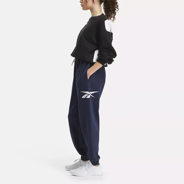 Reebok Back Vector Fleece Pants Vectornavy Women Pants and Sweatpants