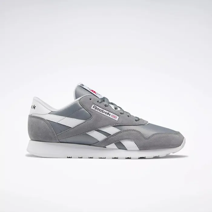 Reebok Classic Nylon Shoes Puregrey5ftwrwhiteftwrwhite Men Classics