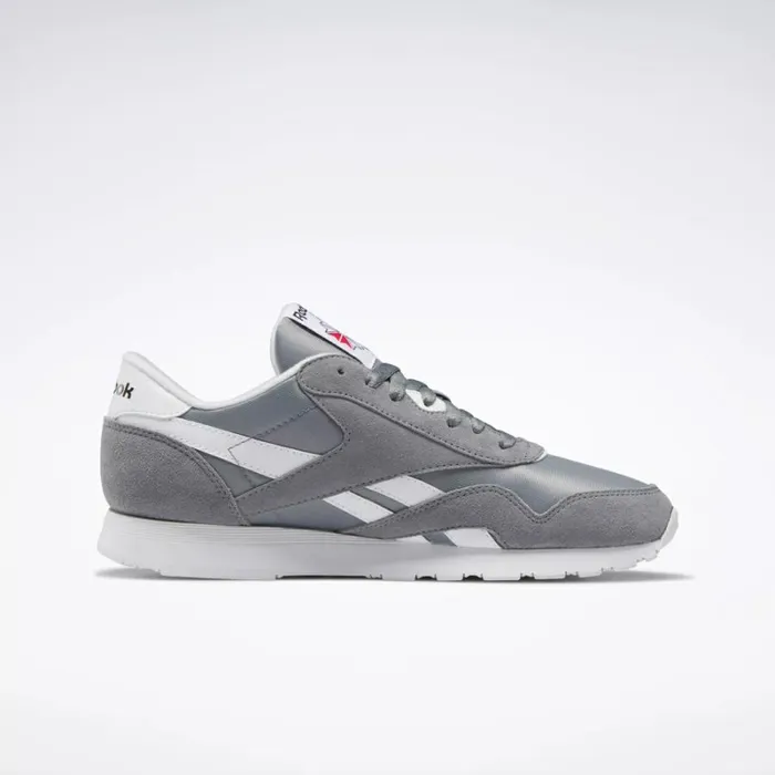 Reebok Classic Nylon Shoes Puregrey5ftwrwhiteftwrwhite Men Classics