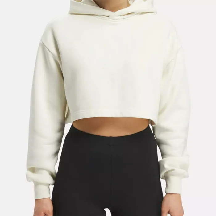 Reebok Classics Natural Dye Cropped Hoodie Nondyed Women Hoodies and Sweatshirts