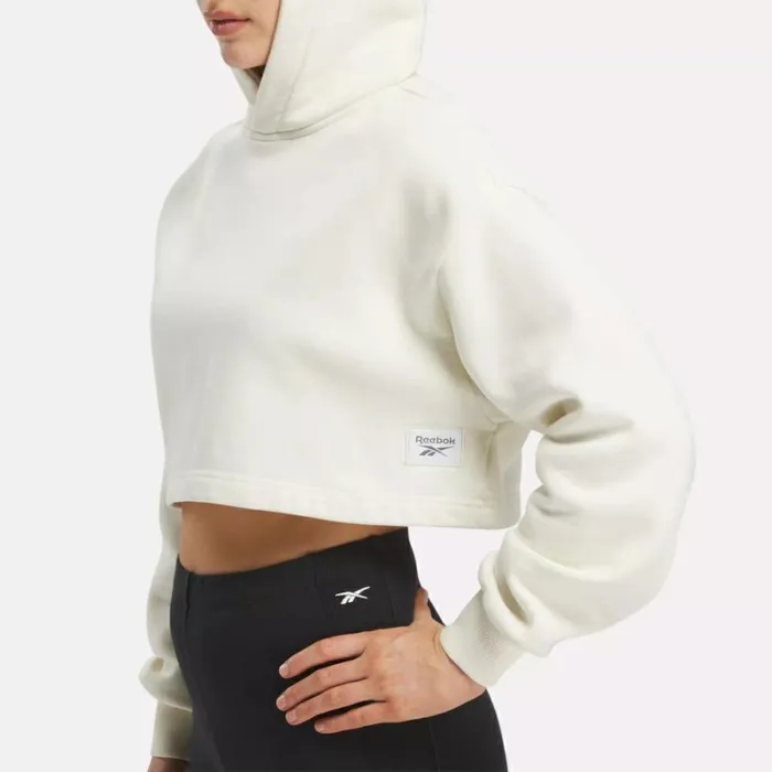 Reebok Classics Natural Dye Cropped Hoodie Nondyed Women Hoodies and Sweatshirts