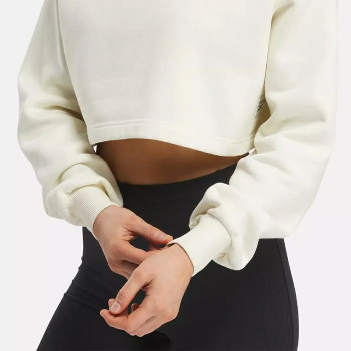 Reebok Classics Natural Dye Cropped Hoodie Nondyed Women Hoodies and Sweatshirts