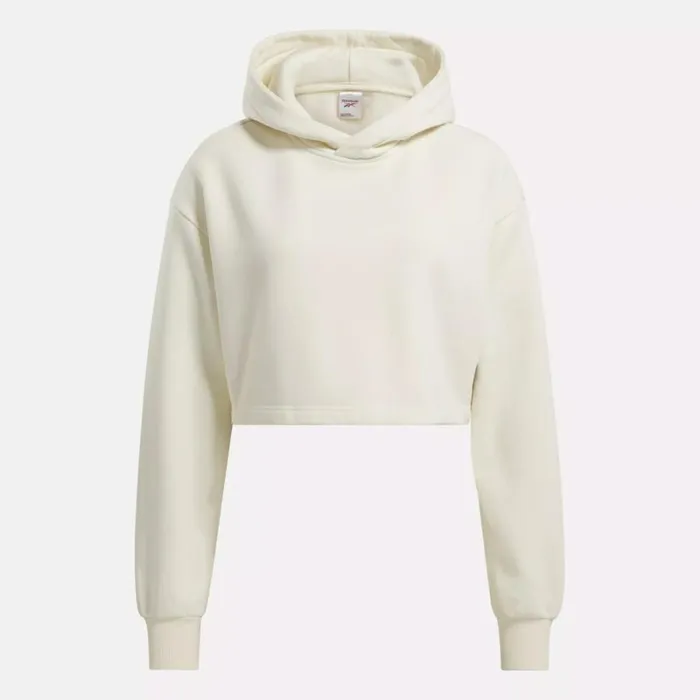 Reebok Classics Natural Dye Cropped Hoodie Nondyed Women Hoodies and Sweatshirts