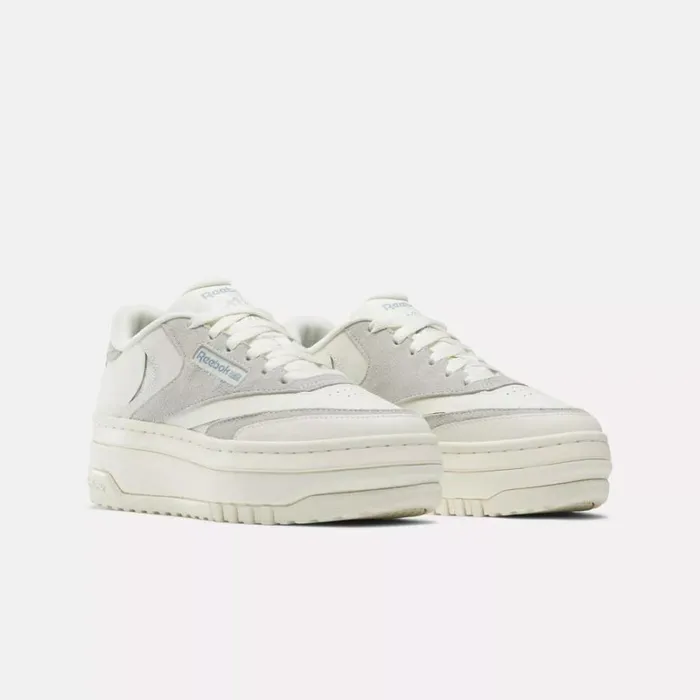 Reebok Club C Extra Shoes Chalkpuregrey2vintageblue Women Classics
