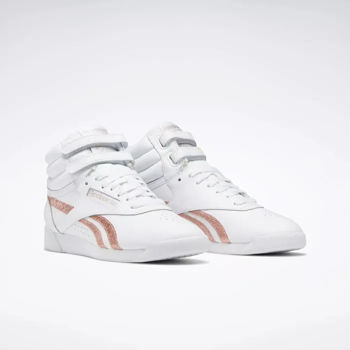 Reebok FS Hi Women039s Shoes Ftwrwhiteftwrwhiterosegold Women Classics