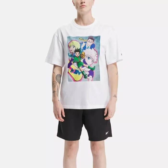 Reebok Hunter X Hunter TShirt White WomenMen Tops and TShirts