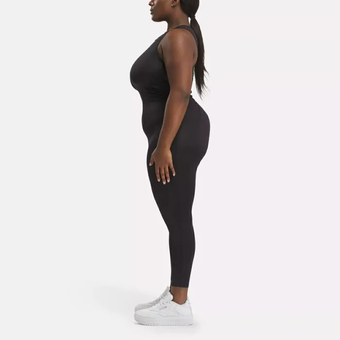 Reebok Lux Bold Bodysuit Plus Size Black Women Pants and Sweatpants