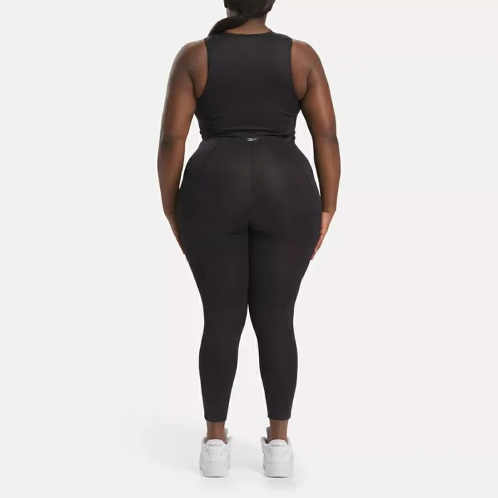 Reebok Lux Bold Bodysuit Plus Size Black Women Pants and Sweatpants