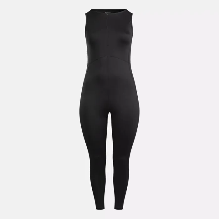 Reebok Lux Bold Bodysuit Plus Size Black Women Pants and Sweatpants