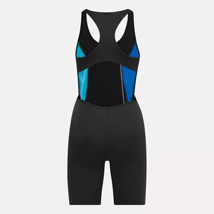 Reebok Lux Bold Short Bodysuit Black Women Pants and Sweatpants