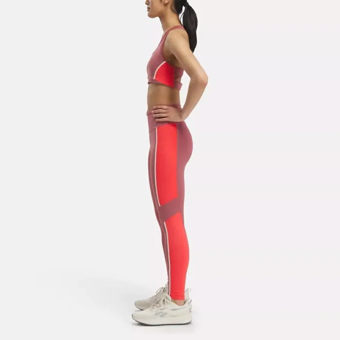 Reebok Lux HighRise Colorblock Leggings Sedonarose Women Leggings and Tights