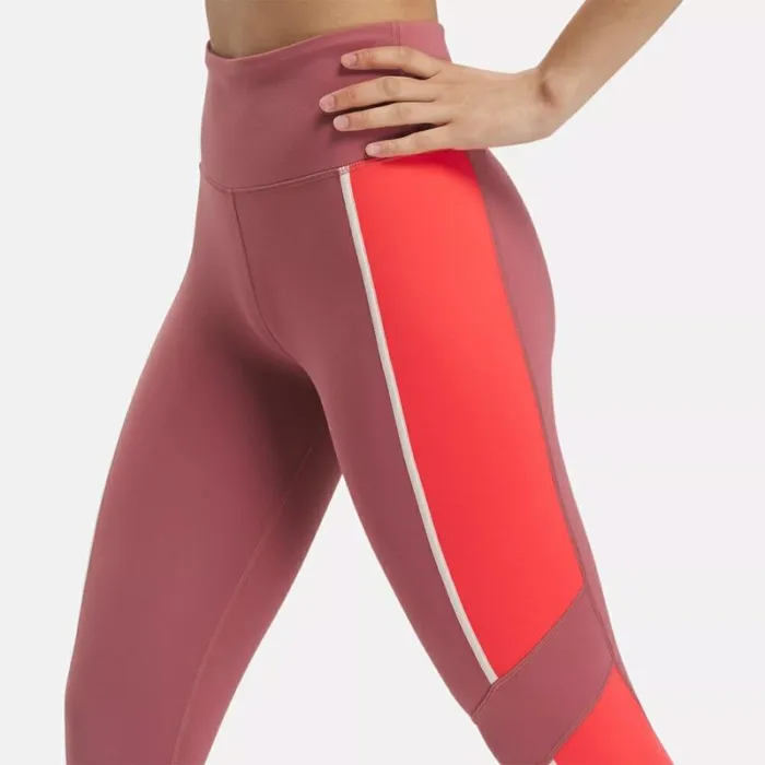 Reebok Lux HighRise Colorblock Leggings Sedonarose Women Leggings and Tights
