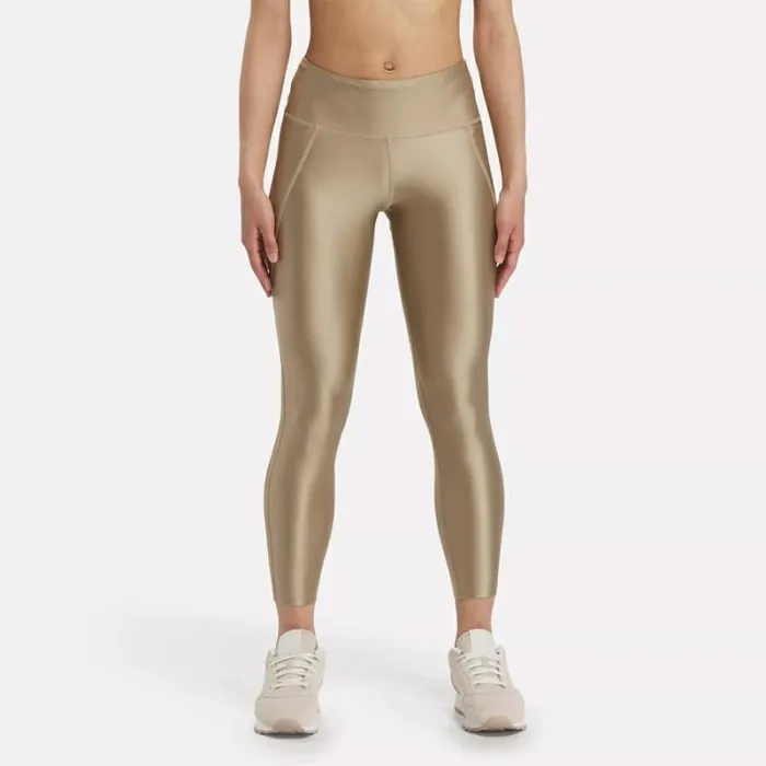 Reebok Lux Shine HighRise Leggings Boulderbeige Women Pants and Sweatpants