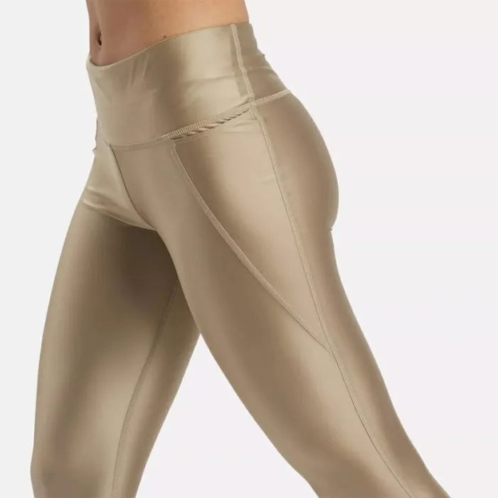 Reebok Lux Shine HighRise Leggings Boulderbeige Women Pants and Sweatpants