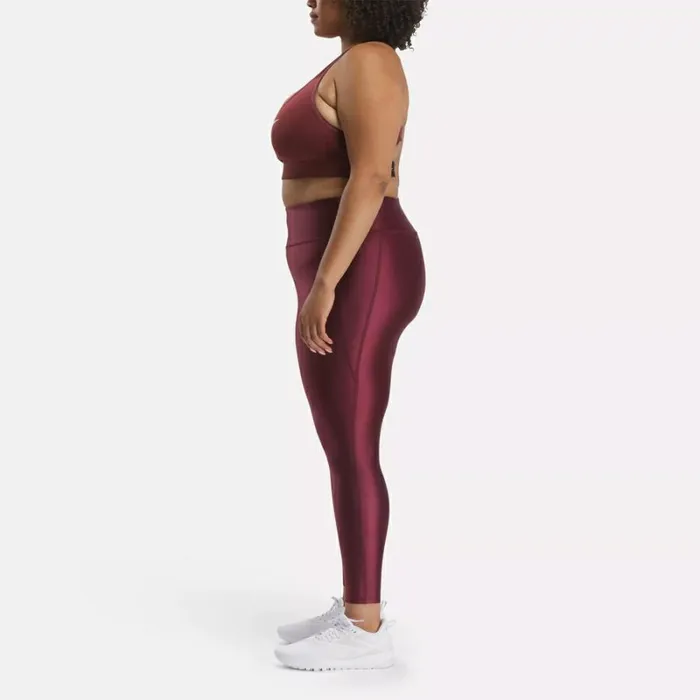 Reebok Lux Shine HighRise Leggings Plus Size Classicmaroon Women Leggings and Tights