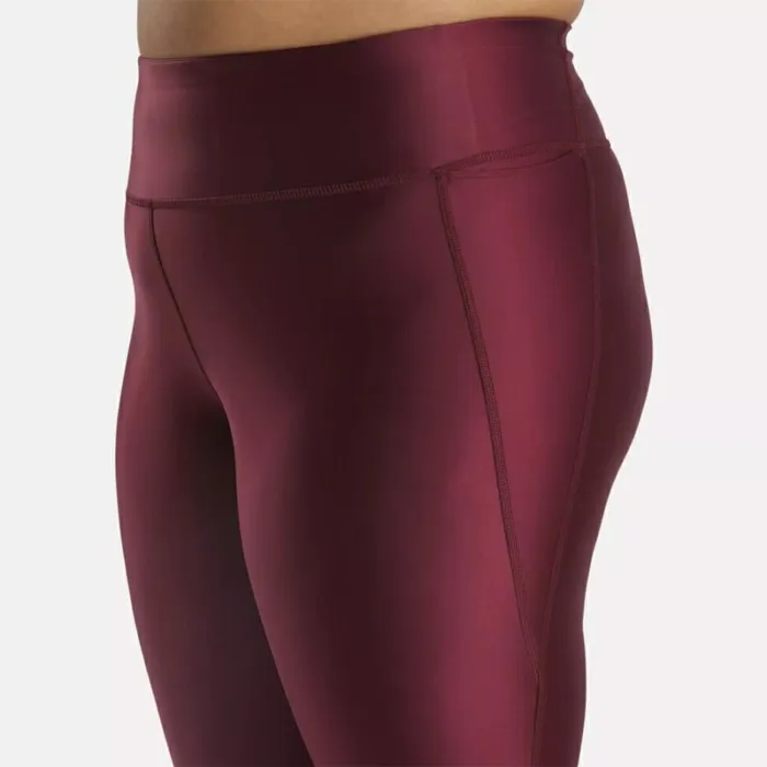 Reebok Lux Shine HighRise Leggings Plus Size Classicmaroon Women Leggings and Tights