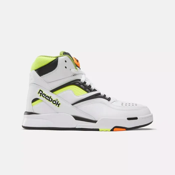 Reebok Pump TZ Men039s Shoes Whitecoreblacksolaracidyellow Men Basketball