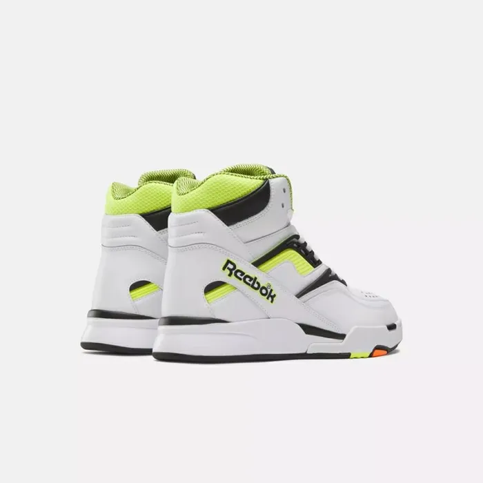 Reebok Pump TZ Men039s Shoes Whitecoreblacksolaracidyellow Men Basketball