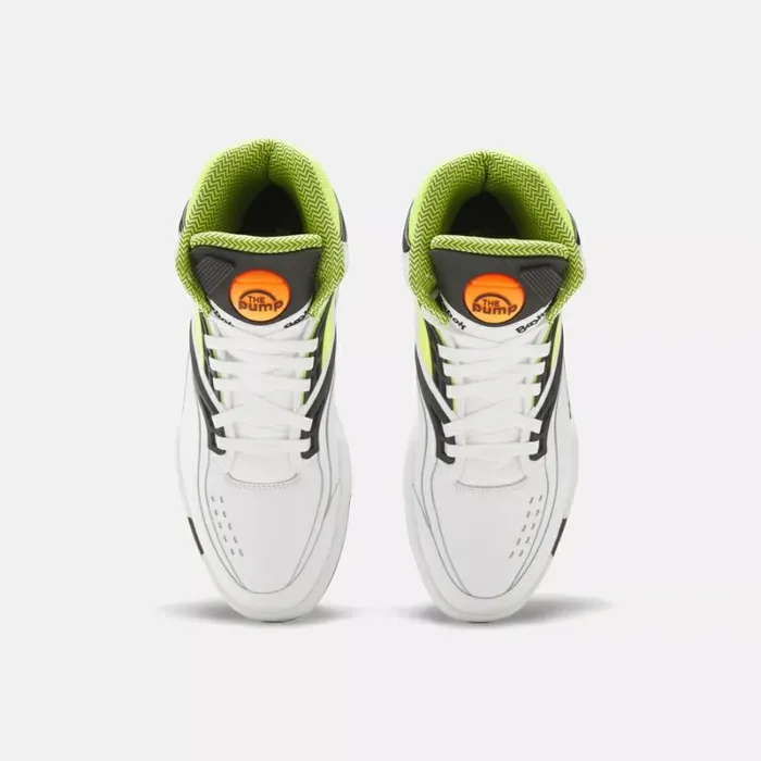 Reebok Pump TZ Men039s Shoes Whitecoreblacksolaracidyellow Men Basketball