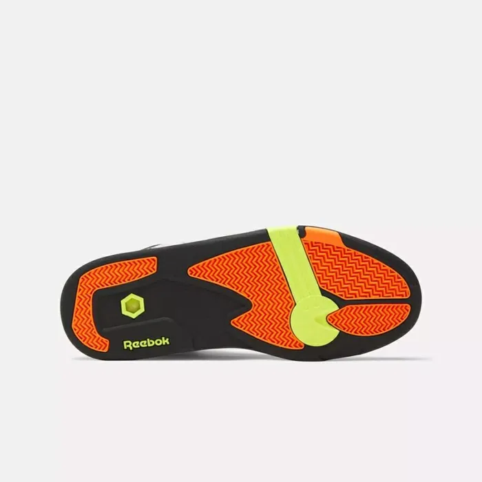 Reebok Pump TZ Men039s Shoes Whitecoreblacksolaracidyellow Men Basketball