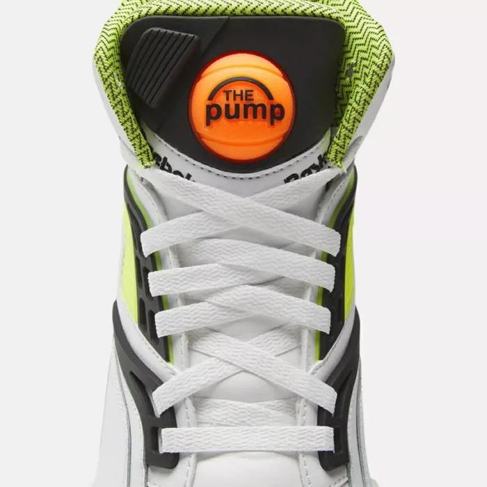 Reebok Pump TZ Men039s Shoes Whitecoreblacksolaracidyellow Men Basketball