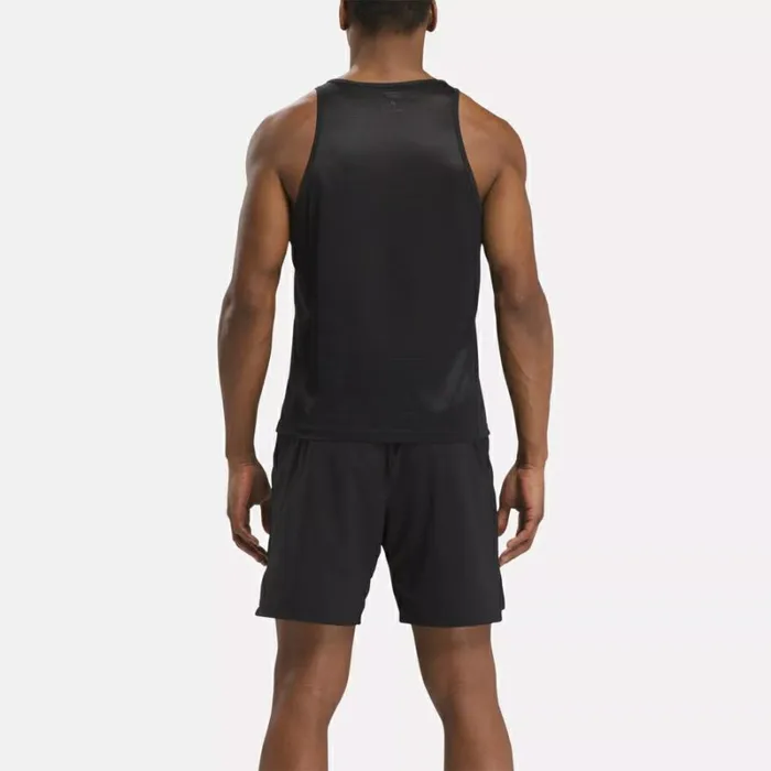 Reebok RBKDRY Running Singlet Black Men Tops and TShirts