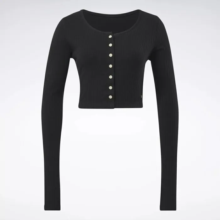 Reebok Reebok Classics LongSleeve Shirt Black Women Tops and TShirts