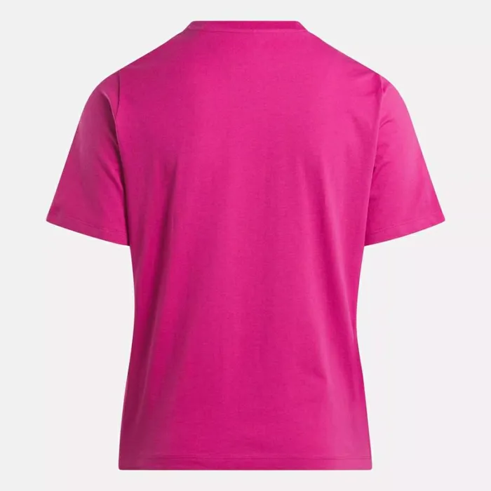 Reebok Reebok Identity Big Logo TShirt Plus Size Semiproudpink Women Tops and TShirts