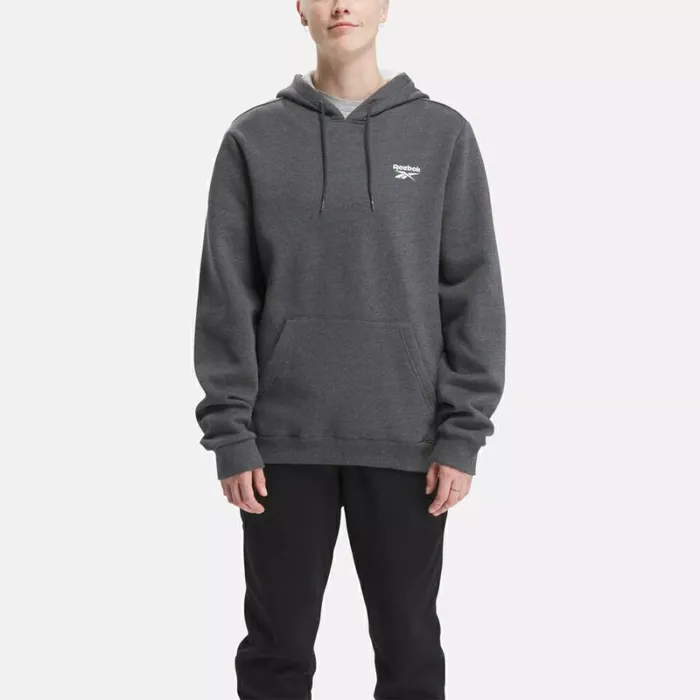 Reebok Reebok Identity Fleece OvertheHead Hoodie Darkgreyheather Men Hoodies and Sweatshirts Reebok Reebok Identity Fleece OvertheHead Hoodie Darkgreyheather Men Hoodies and Sweatshirts
