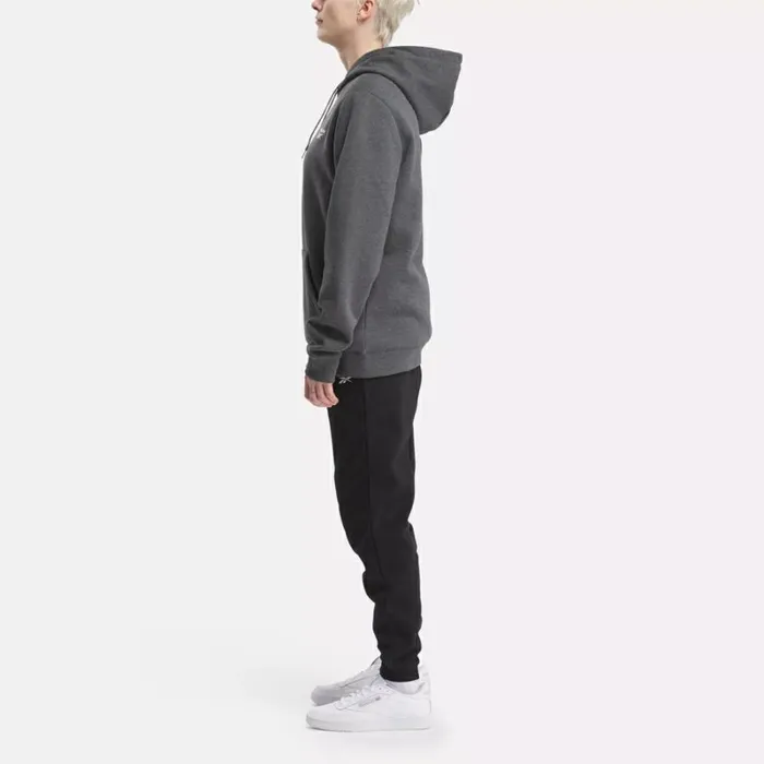 Reebok Reebok Identity Fleece OvertheHead Hoodie Darkgreyheather Men Hoodies and Sweatshirts