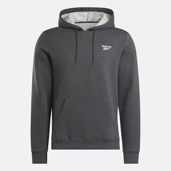 Reebok Reebok Identity Fleece OvertheHead Hoodie Darkgreyheather Men Hoodies and Sweatshirts
