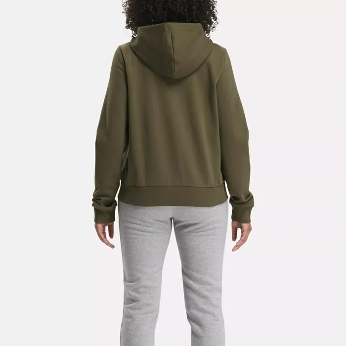 Reebok Reebok Identity Small Logo Fleece FullZip Sweatshirt Armygreen Women Hoodies and Sweatshirts