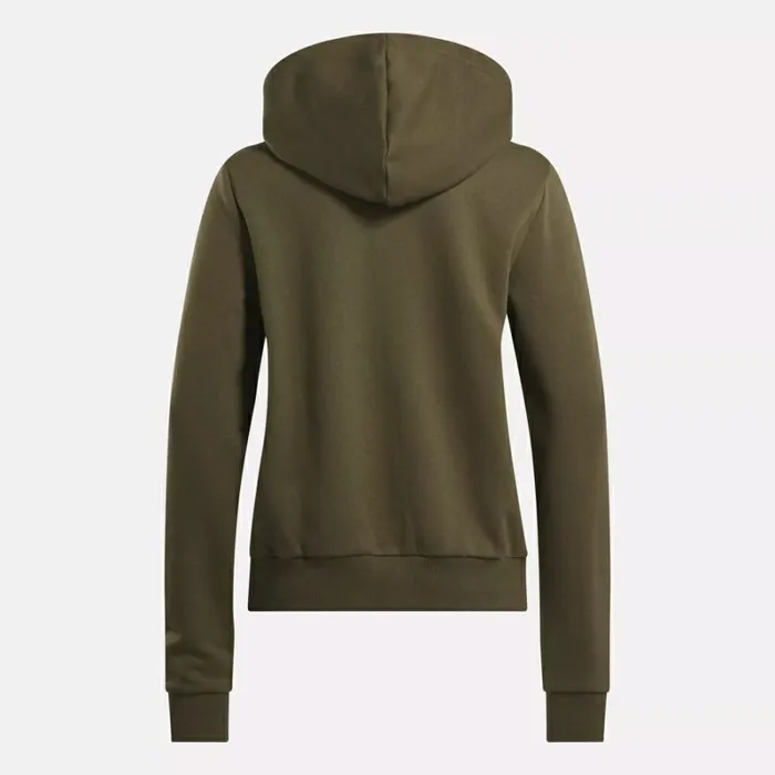 Reebok Reebok Identity Small Logo Fleece FullZip Sweatshirt Armygreen Women Hoodies and Sweatshirts